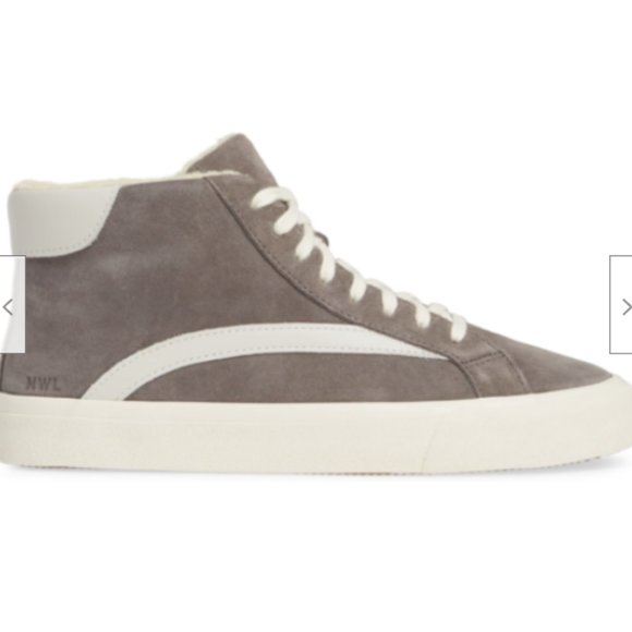 Madewell Sidewalk High Top Faux Shearling Lined